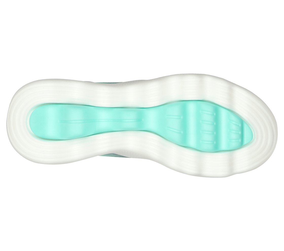 GO WALK MASSAGE FIT, BLACK/TURQUOISE Footwear Bottom View