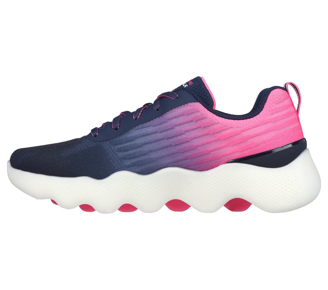 GO WALK MASSAGE FIT, NAVY/PINK Footwear Left View