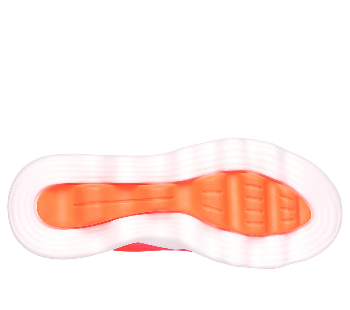 GO WALK MASSAGE FIT, PINK/ORANGE Footwear Bottom View