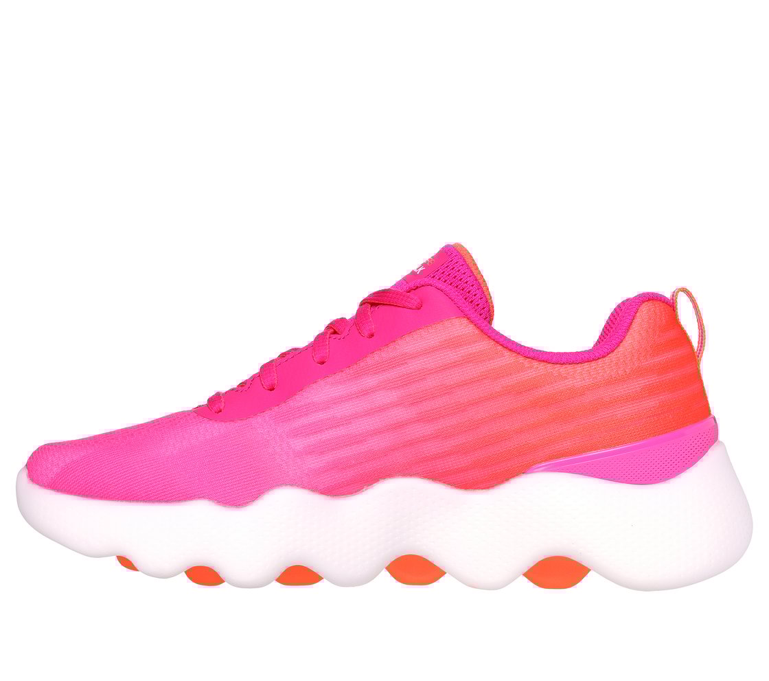 GO WALK MASSAGE FIT, PINK/ORANGE Footwear Left View