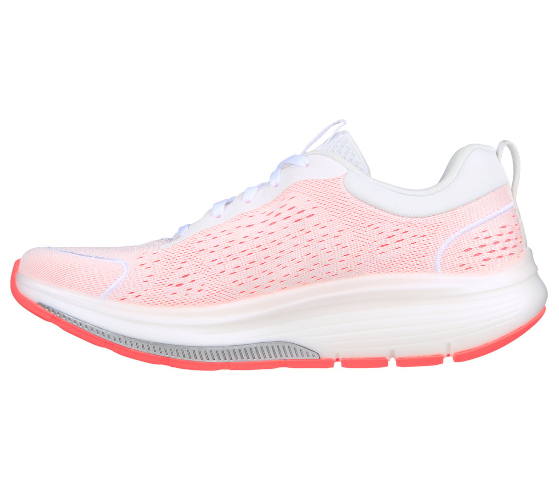 GO WALK WORKOUT WALKER -OUTPA, WHITE/HOT CORAL Footwear Left View