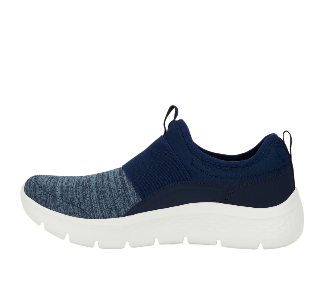 GO WALK FLEX, NAVY/WHITE Footwear Left View