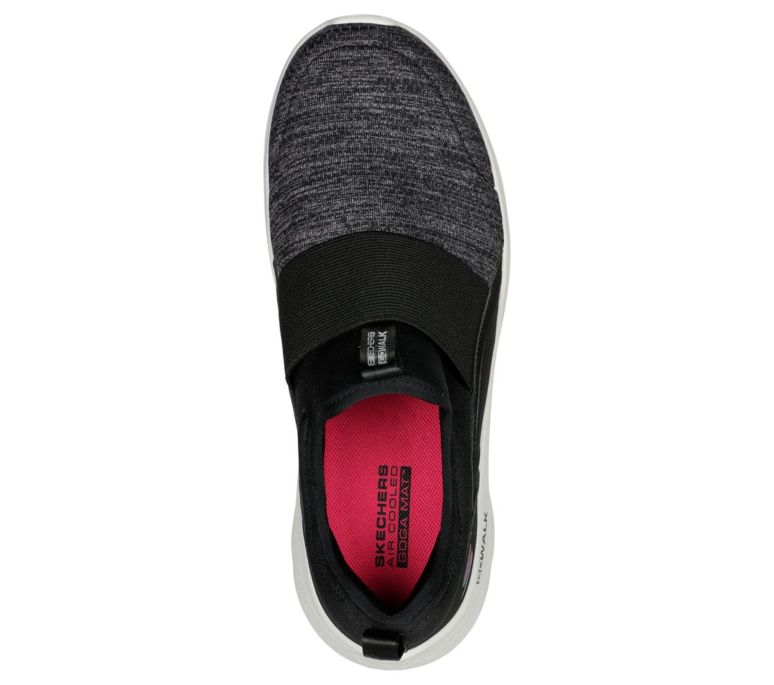 GO WALK FLEX - VASANTI, BLACK/WHITE Footwear Top View