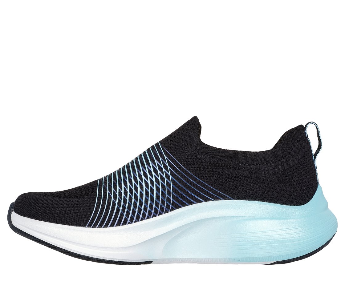GO WALK MAX WALKER - SALLY, BLACK/AQUA Footwear Left View