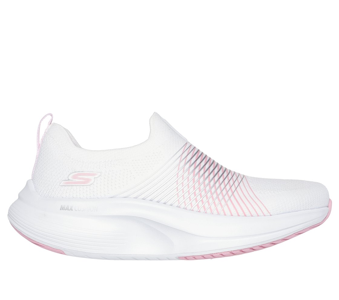 GO WALK MAX WALKER - SALLY, WHITE/PINK Footwear Lateral View