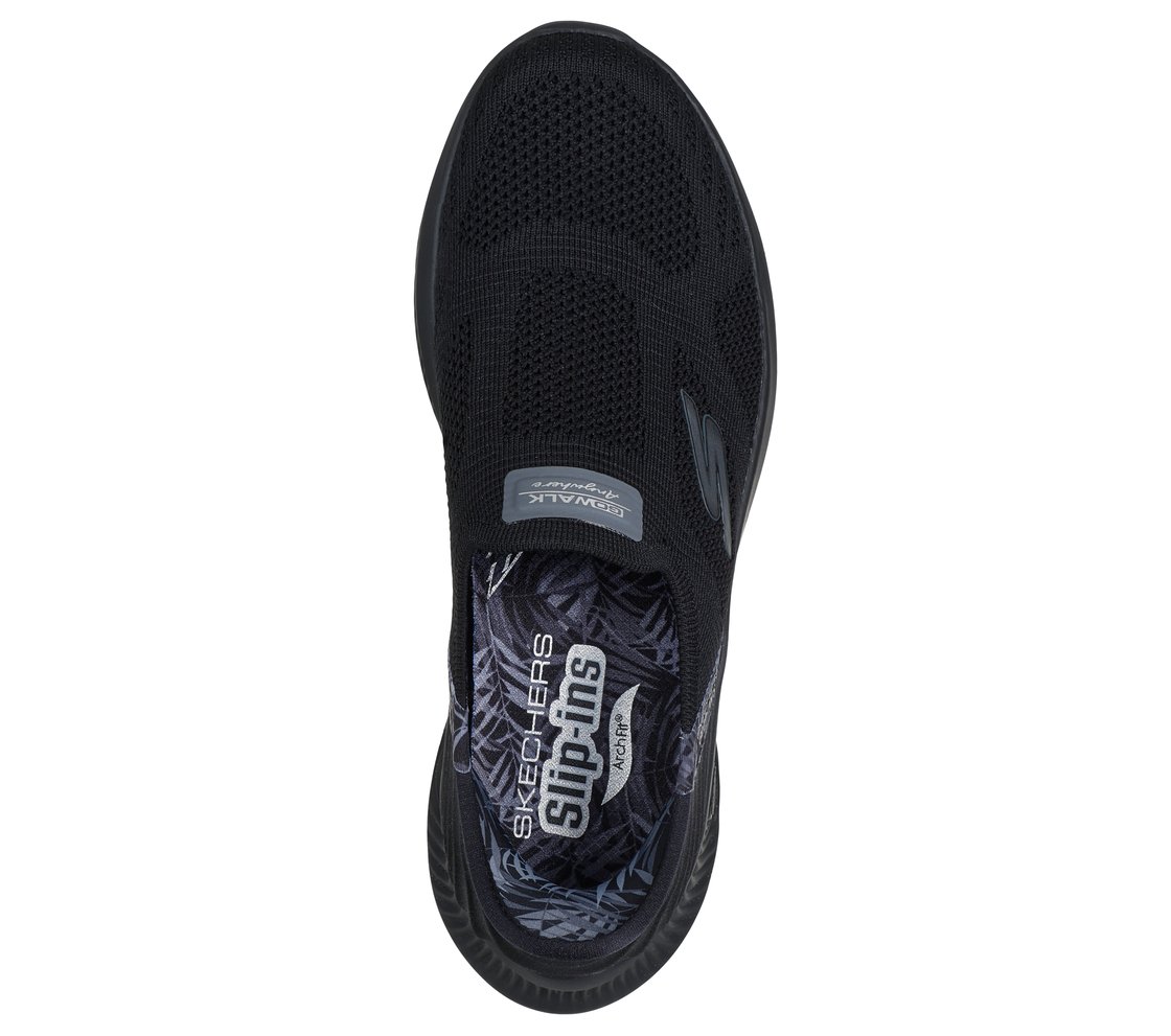 GO WALK ANYWHERE - LAILA, BLACK Footwear Top View