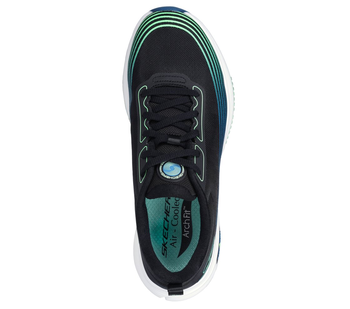 GO WALK SPEED WALKER, BLACK/LIME Footwear Top View