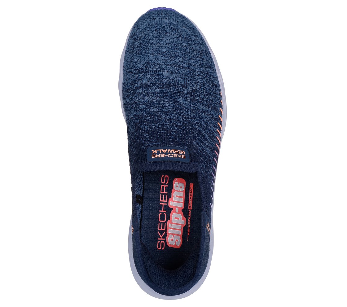 GO WALK GLIDE-STEP 2.0 - VENU, NAVY/MULTI Footwear Top View