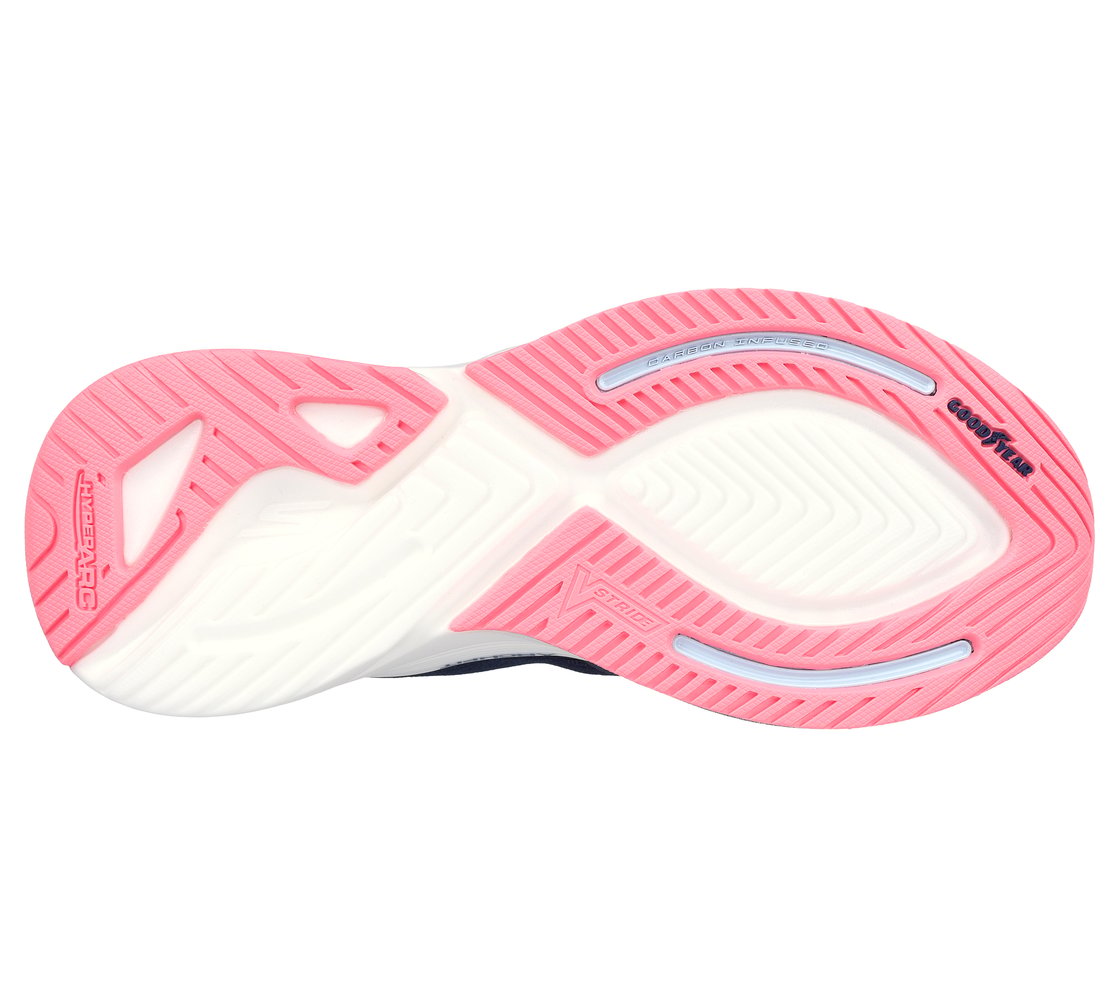 GO WALK DISTANCE WALKER - FRESH LOOK, NAVY/PINK Footwear Bottom View