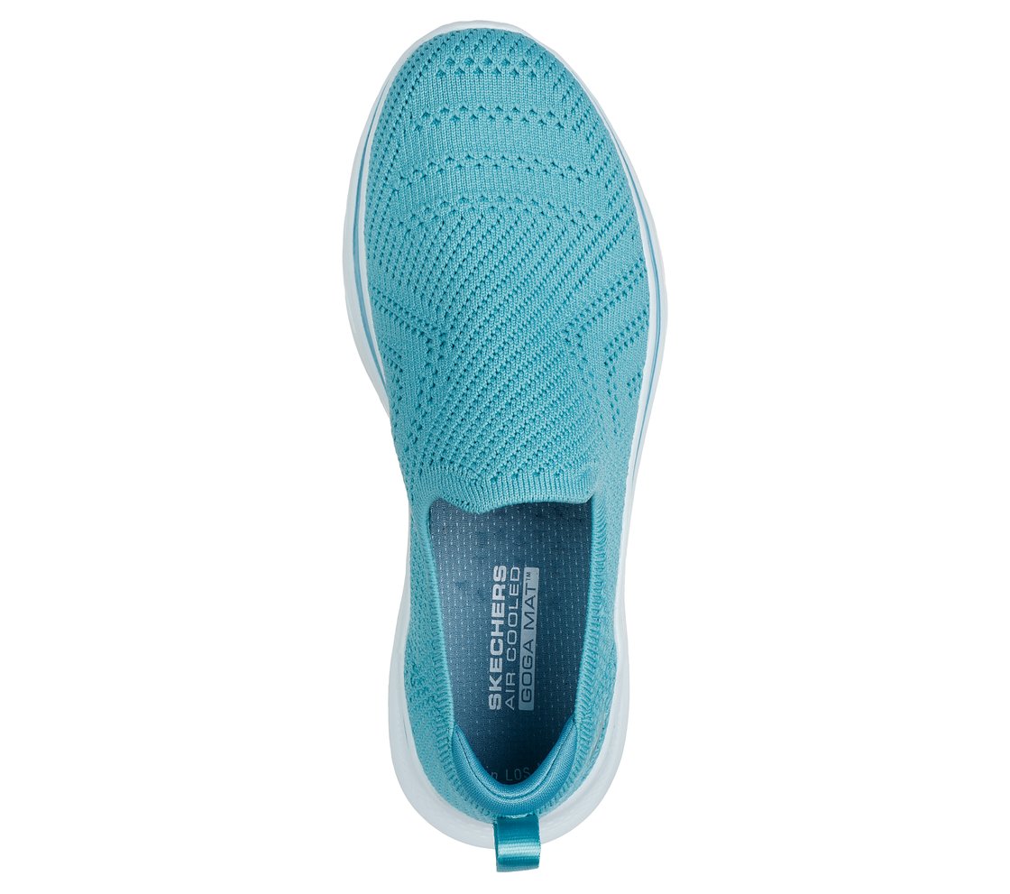 GO WALK 7 - AMINA, AQUA Footwear Top View