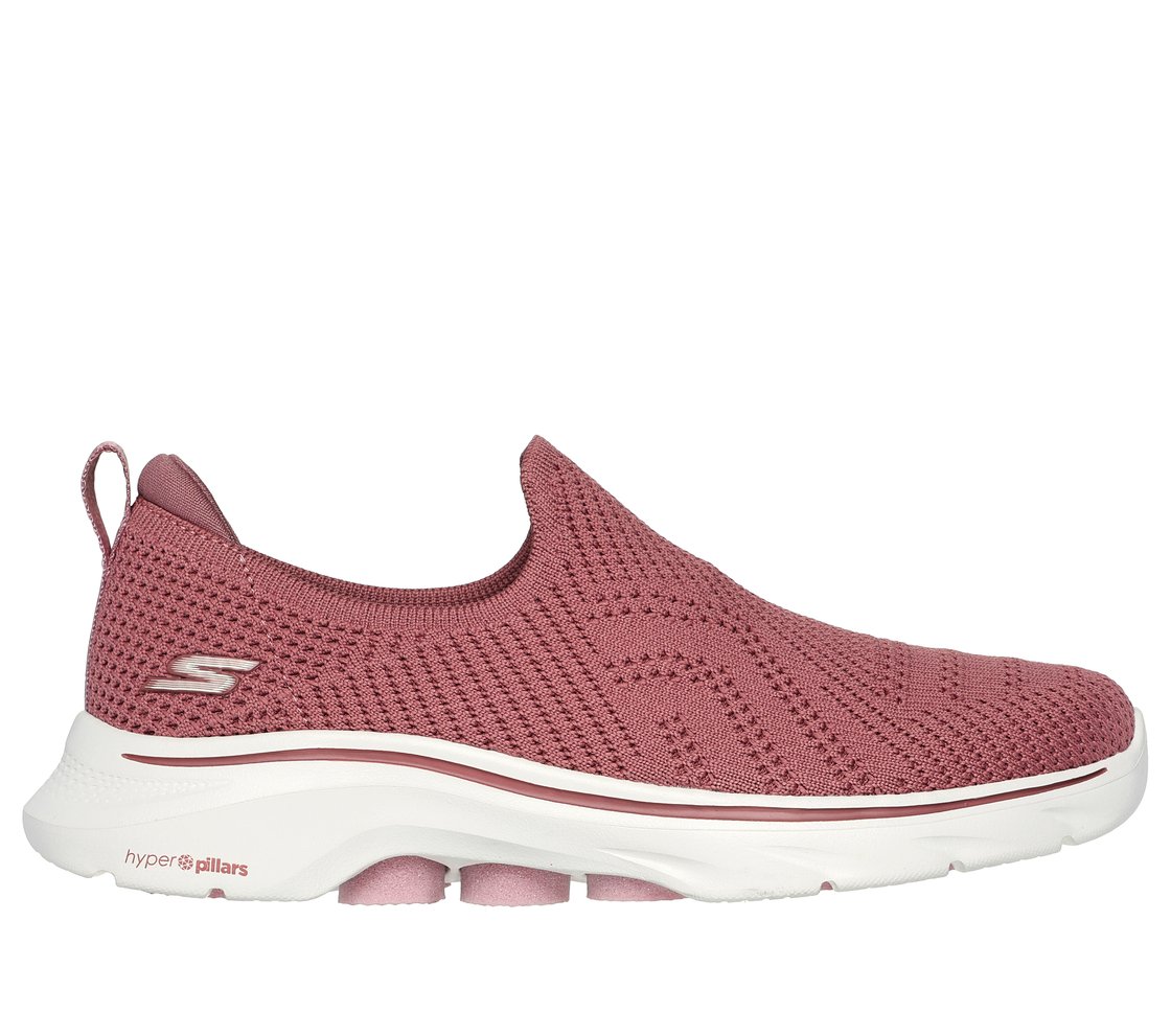 GO WALK 7 - AMINA, MAUVE Footwear Lateral View