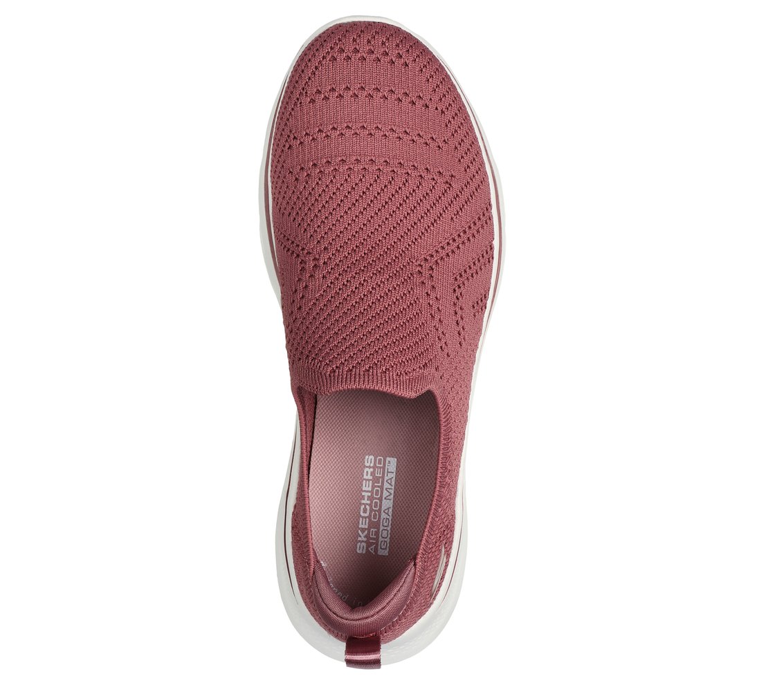 GO WALK 7 - AMINA, MAUVE Footwear Top View
