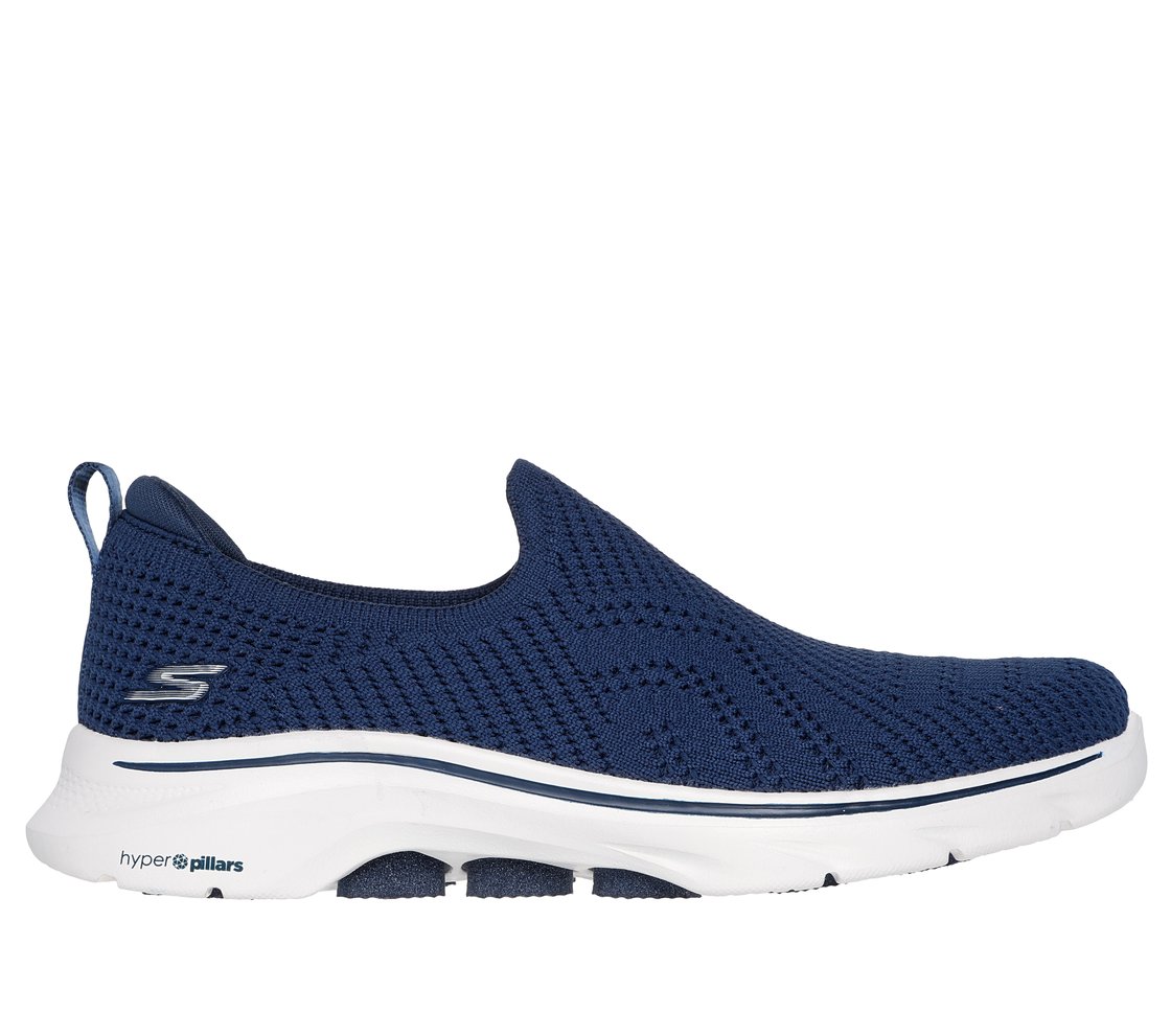 GO WALK 7 - AMINA, NAVY Footwear Lateral View