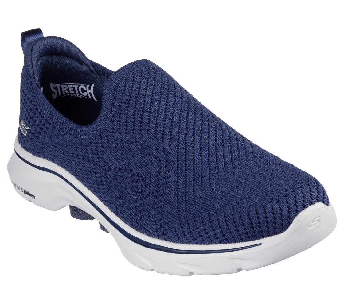 GO WALK 7 - AMINA, NAVY Footwear Right View