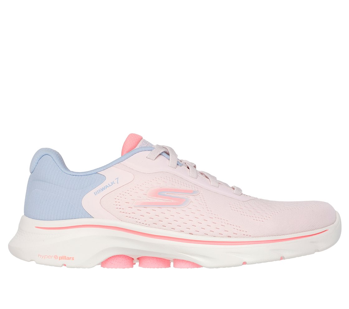 GO WALK 7 - COSMIC WAVES, LLLIGHT PINK Footwear Lateral View