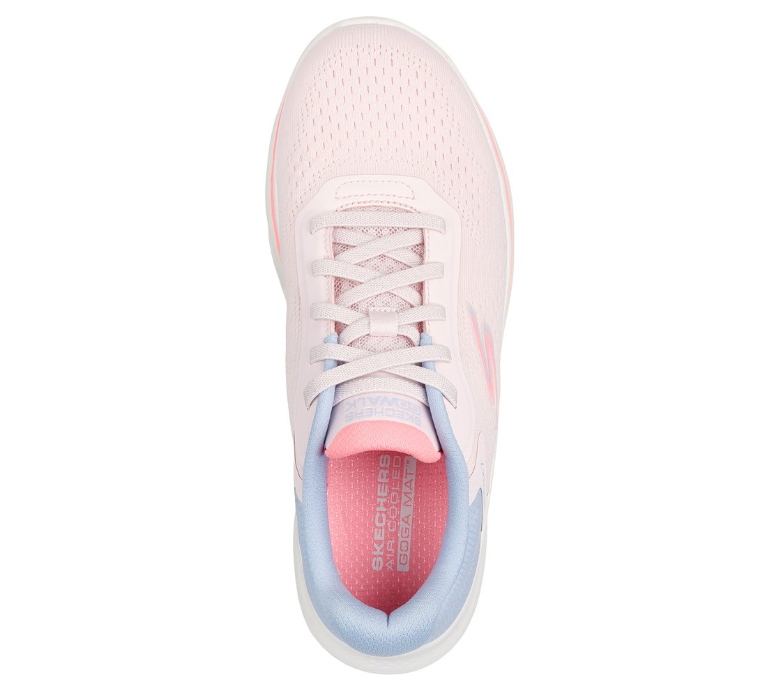 GO WALK 7 - COSMIC WAVES, LLLIGHT PINK Footwear Top View