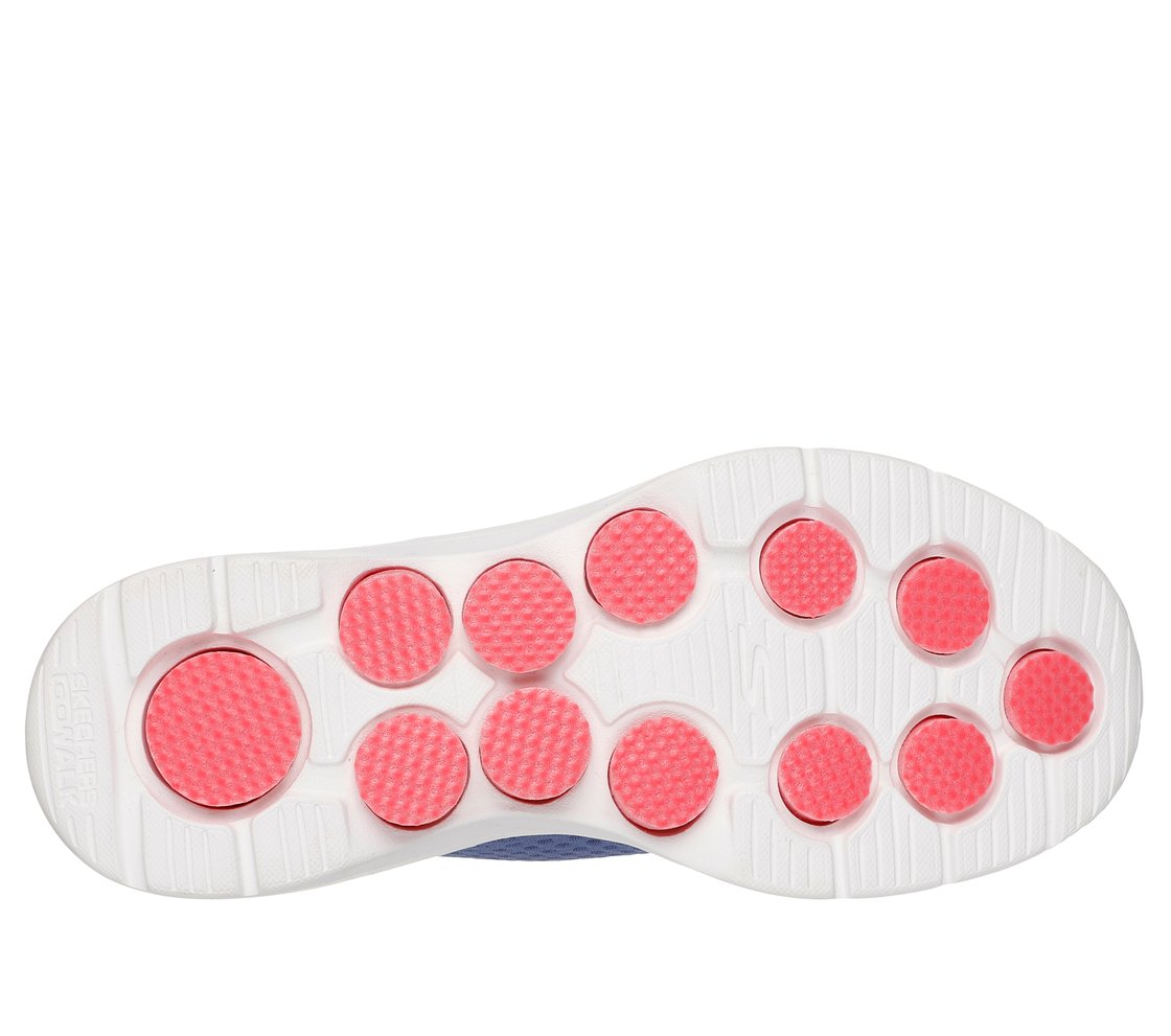 GO WALK 7 - COSMIC WAVES, NAVY/CORAL Footwear Bottom View