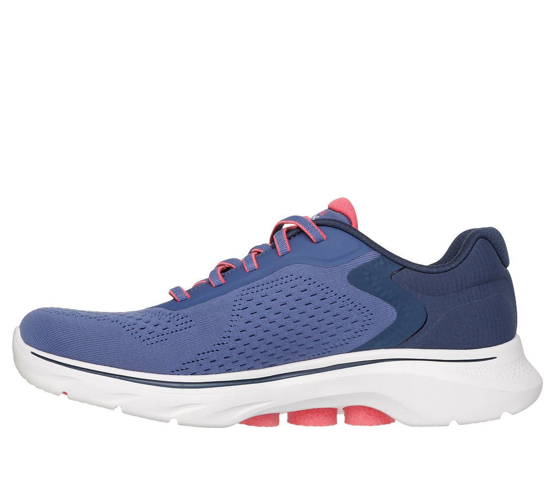 GO WALK 7 - COSMIC WAVES, NAVY/CORAL Footwear Left View