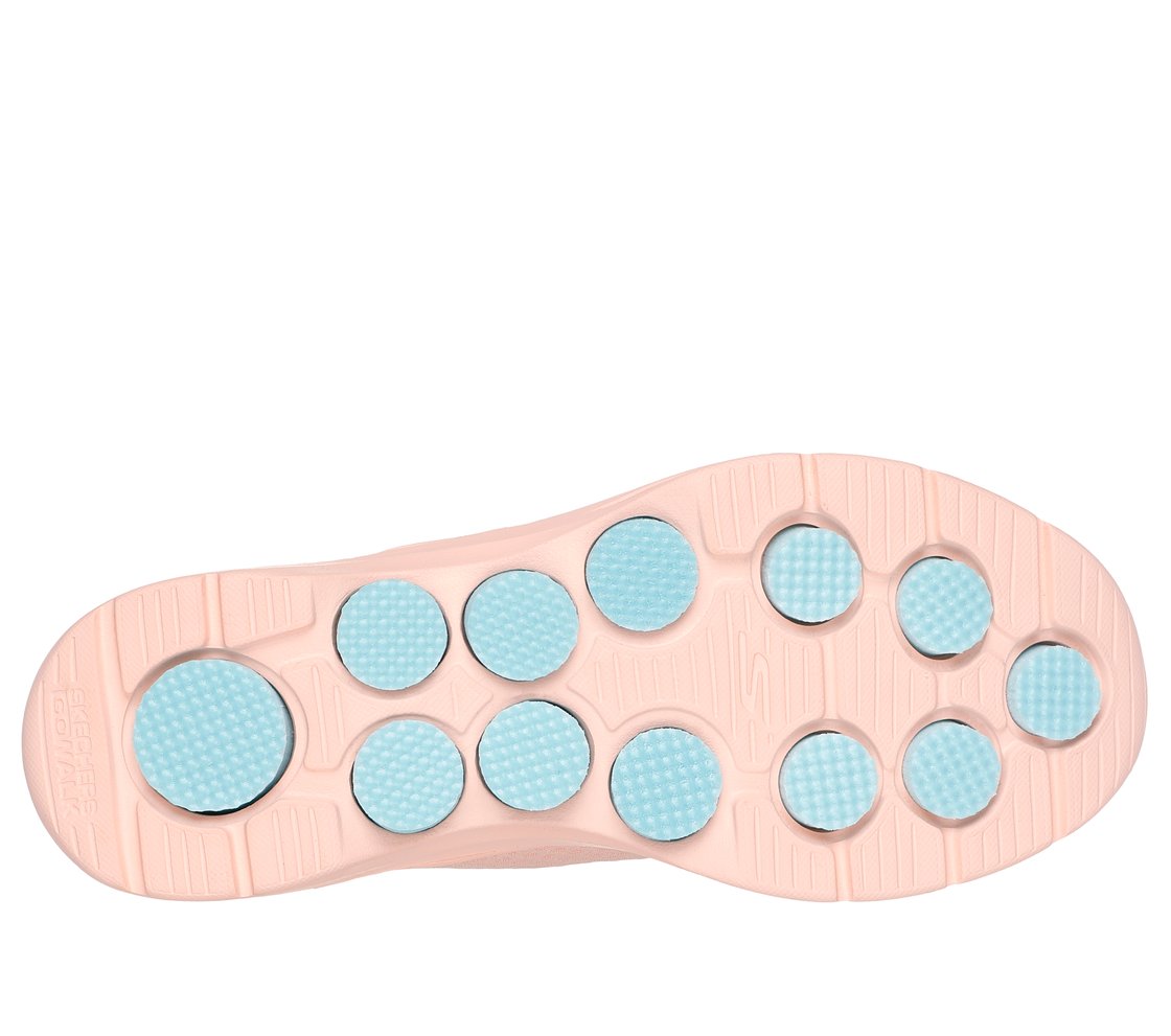 GO WALK 7 - COSMIC WAVES, PEACH Footwear Bottom View