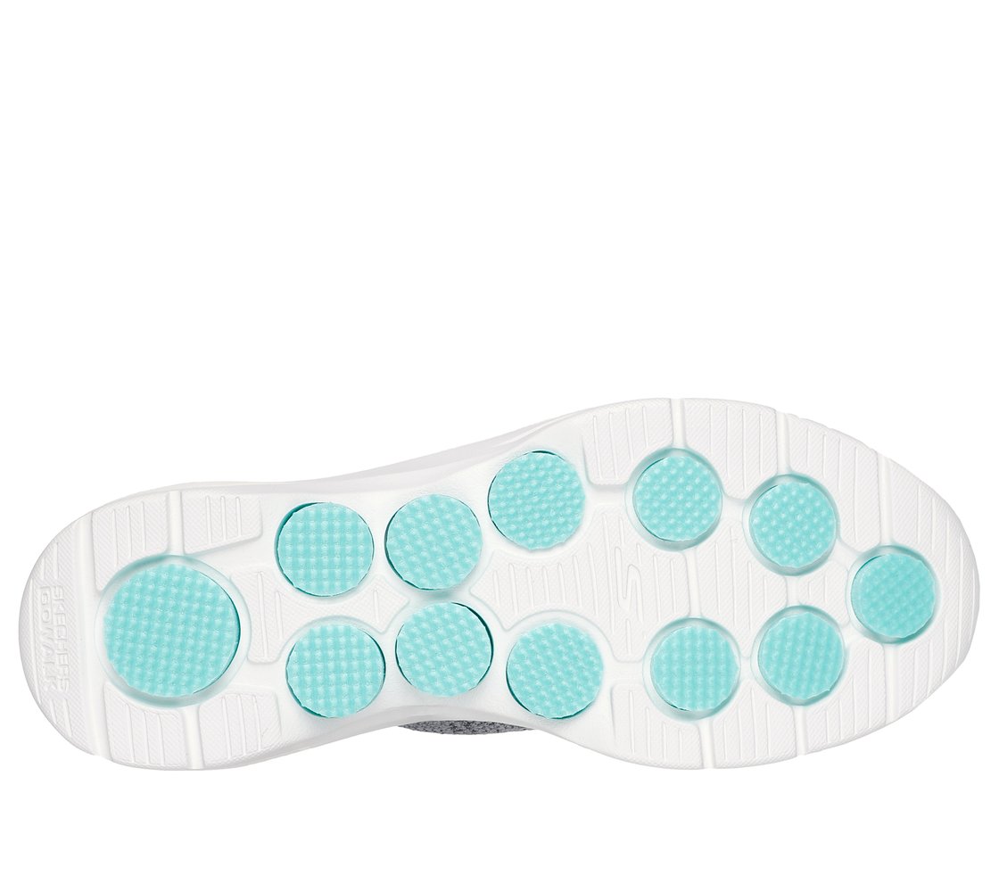 SKECHERS SLIP-INS: GO WALK 7 - SPRINGTIME, GRAY Footwear Bottom View