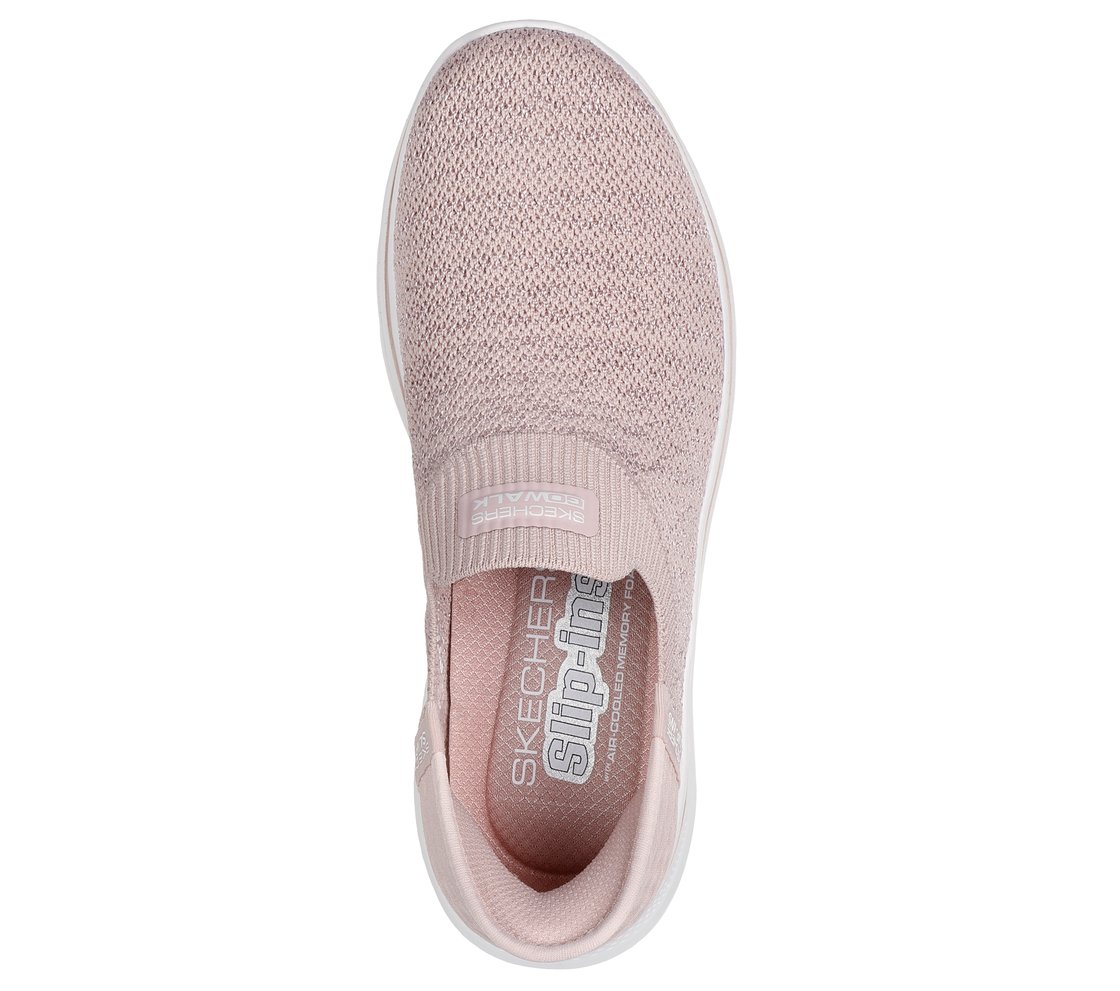 SKECHERS SLIP-INS: GO WALK 7 - SPRINGTIME, LT.PINK Footwear Top View