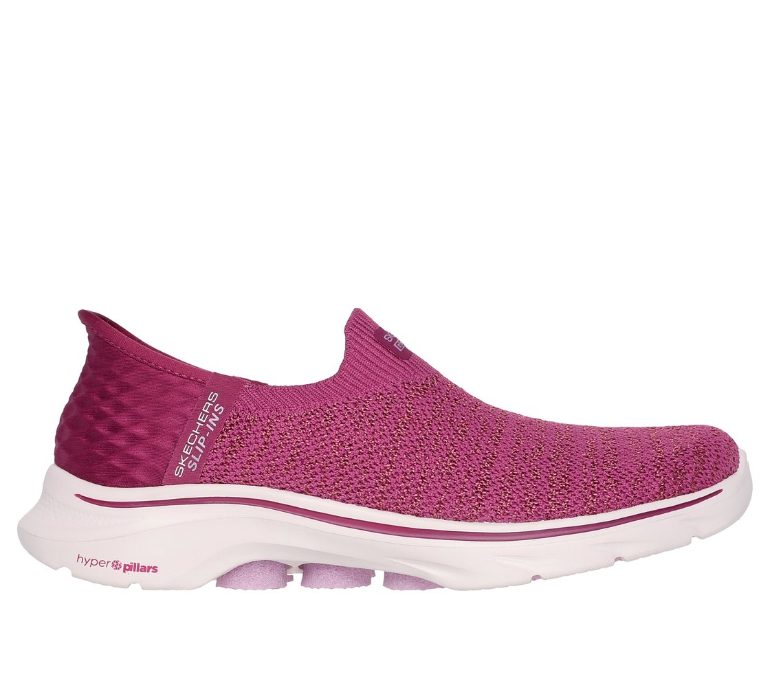 GO WALK 7 - SPRINGTIME, PLUM Footwear Lateral View