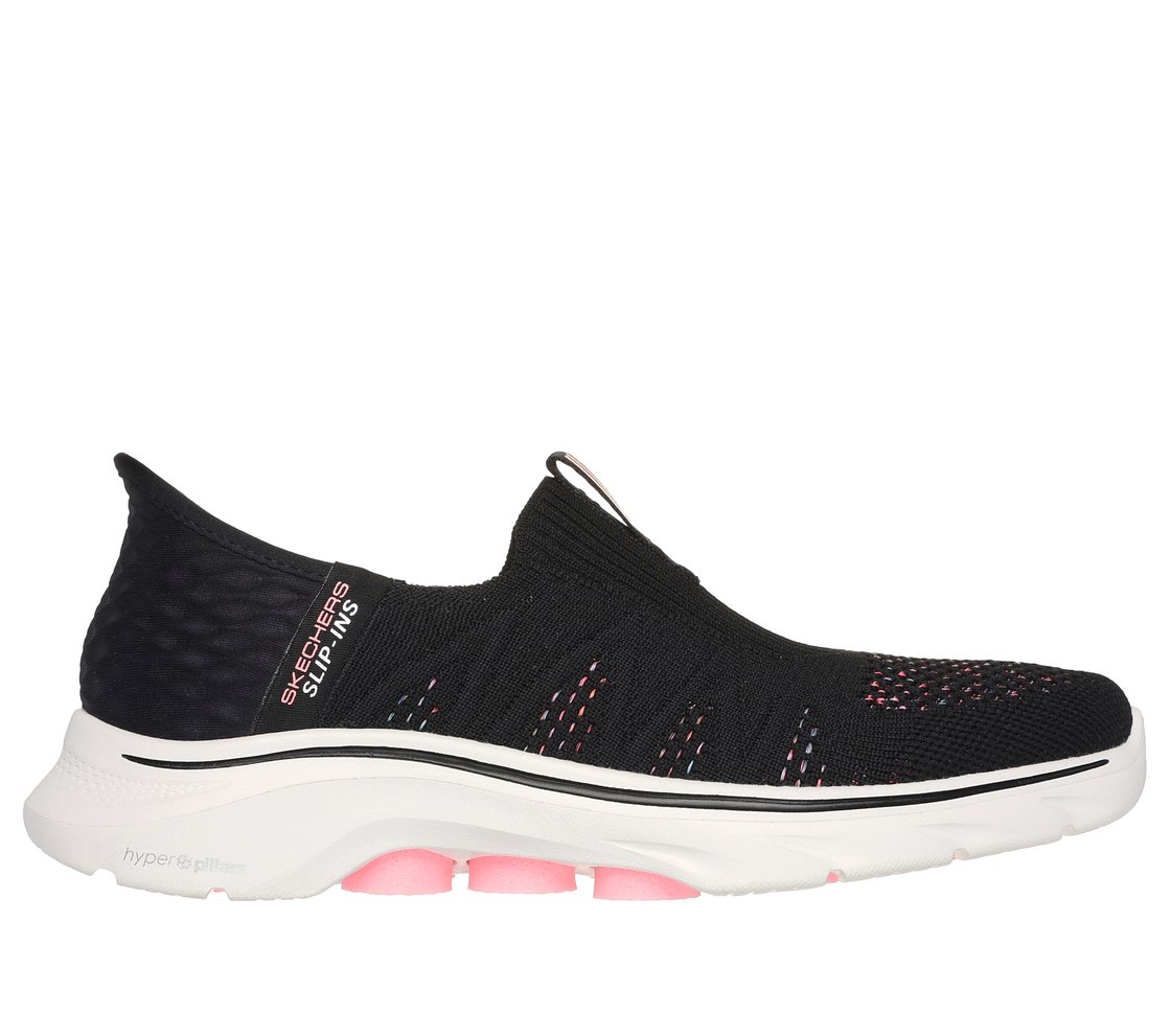 GO WALK 7 - CITY LIGHTS, BLACK/MULTI Footwear Lateral View