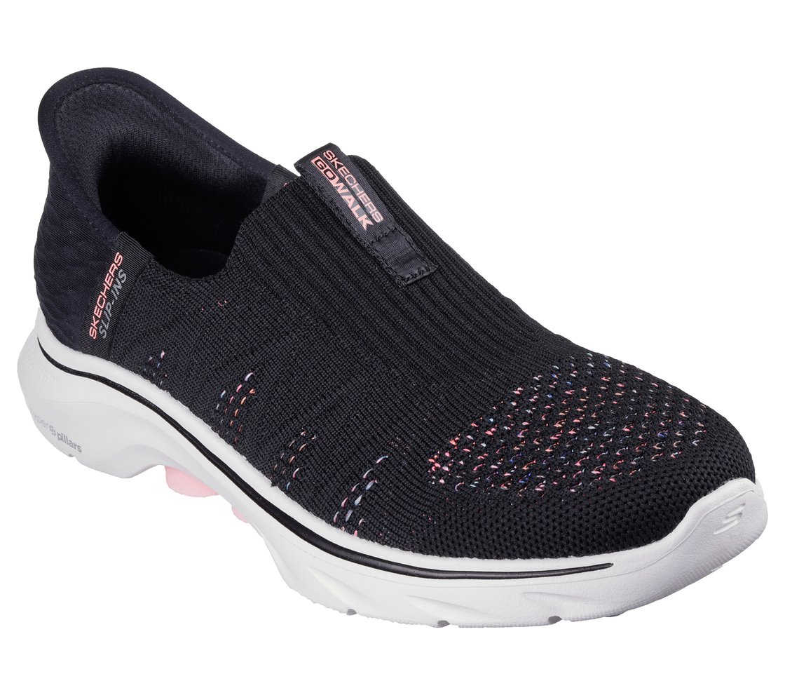 GO WALK 7 - CITY LIGHTS, BLACK/MULTI Footwear Right View