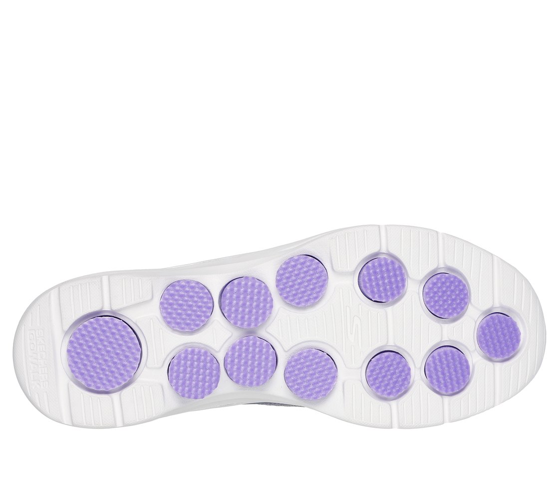 GO WALK 7 - MIA, GREY/LAVENDER Footwear Bottom View
