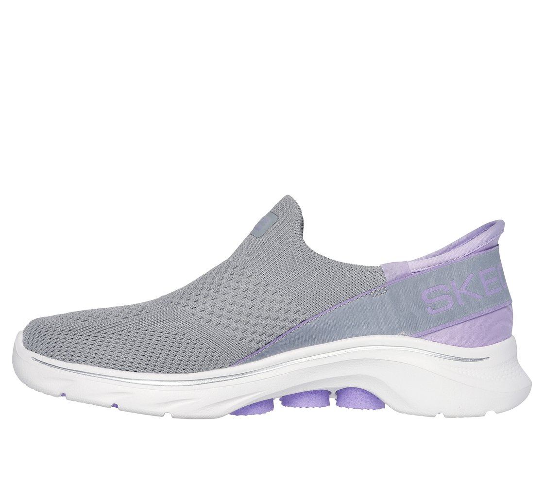 GO WALK 7 - MIA, GREY/LAVENDER Footwear Left View