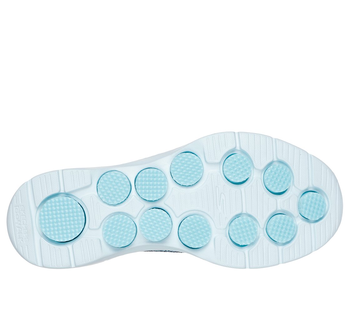 GO WALK 7, NAVY/AQUA Footwear Bottom View