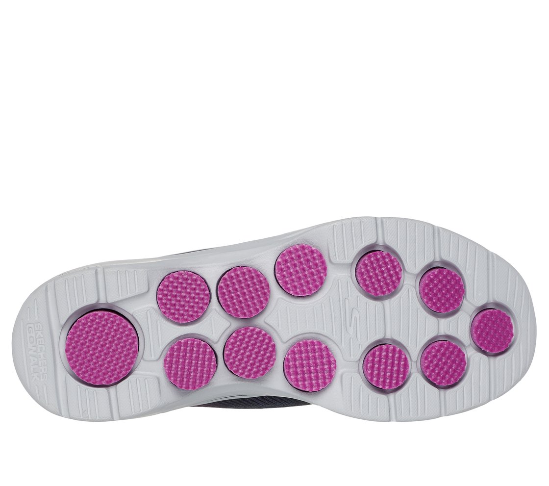 GO WALK 7 - HAILEY, BLACK/PURPLE Footwear Bottom View