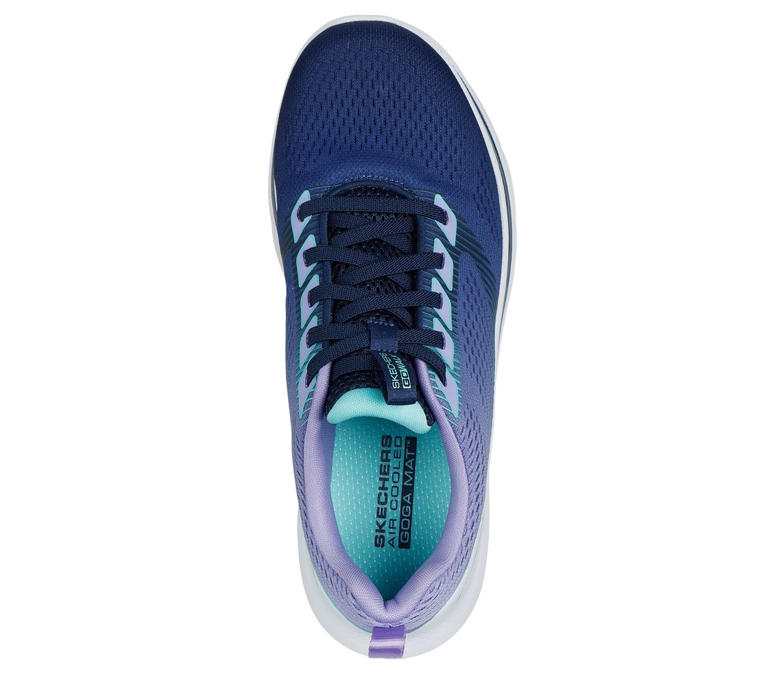 GO WALK 7, NAVY/MULTI Footwear Top View