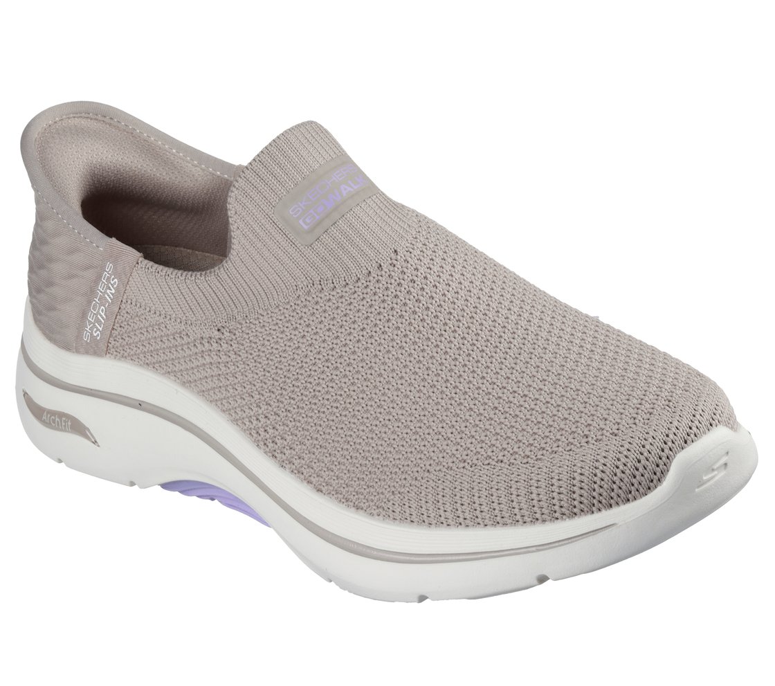 GO WALK ARCH FIT 2.0 - VAL, TAUPE/LAVENDER Footwear Right View