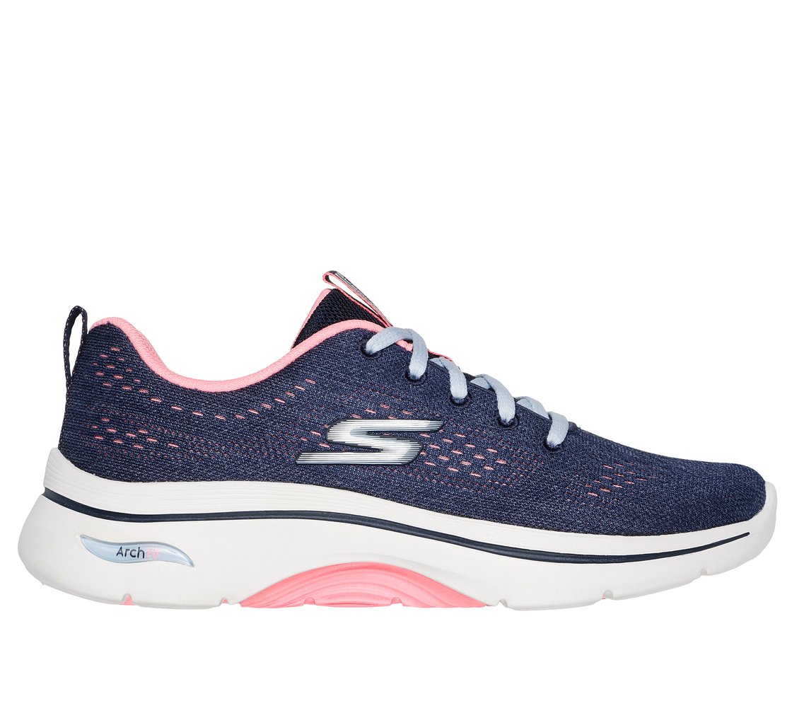 GO WALK ARCH FIT 2.0 - VIVID, NAVY/HOT PINK Footwear Lateral View
