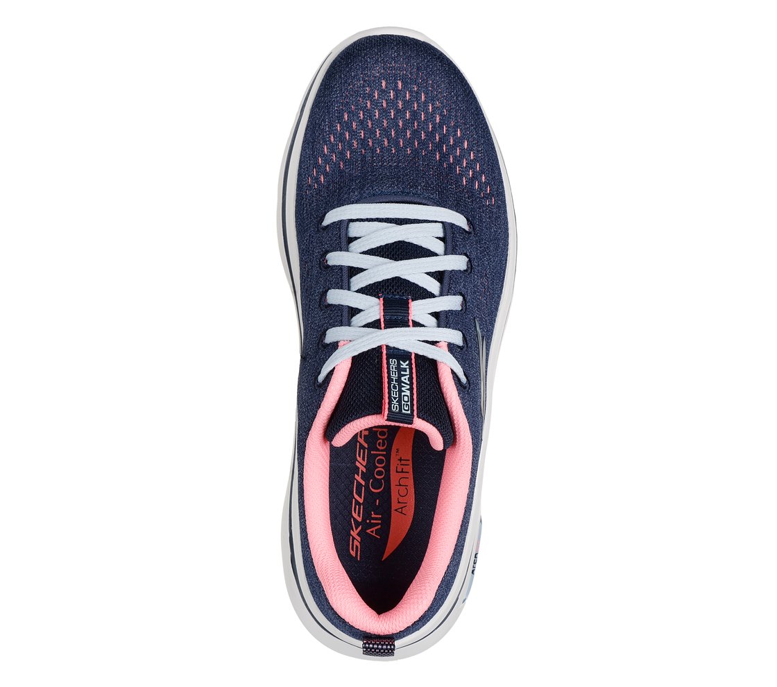 GO WALK ARCH FIT 2.0 - VIVID, NAVY/HOT PINK Footwear Top View