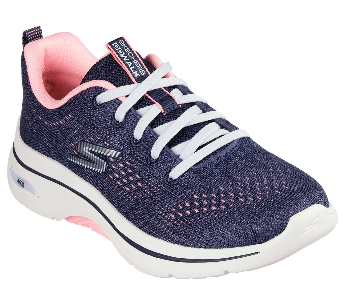 GO WALK ARCH FIT 2.0 - VIVID, NAVY/HOT PINK Footwear Right View