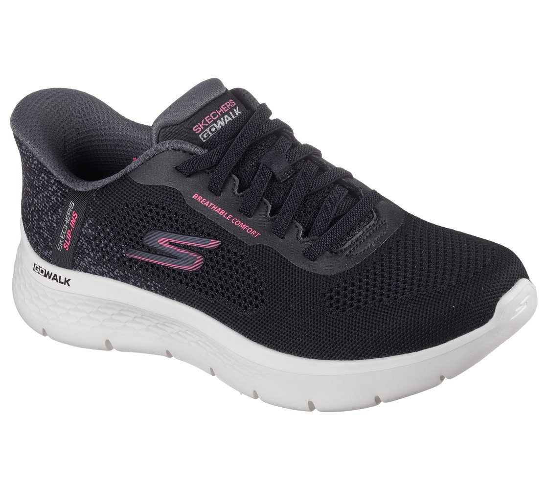 GO WALK FLEX - SAFIYA, BLACK Footwear Right View