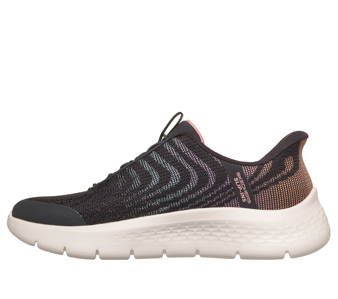 GO WALK FLEX - NOVA, BLACK/MULTI Footwear Left View