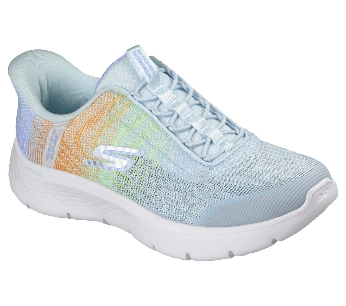 GO WALK FLEX - NOVA, BLUE/MULTI Footwear Right View