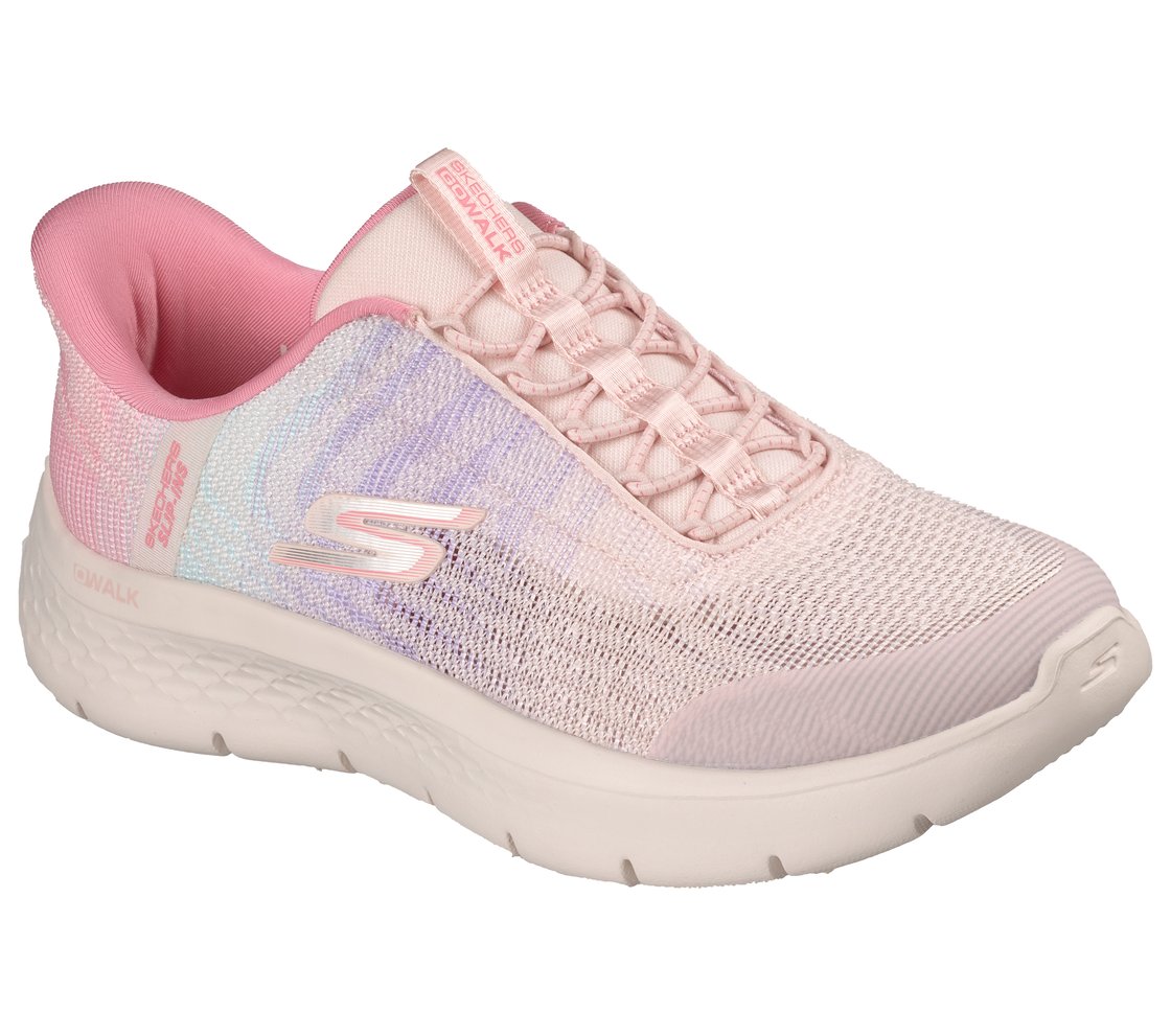 GO WALK FLEX - NOVA, PINK/MULTI Footwear Right View