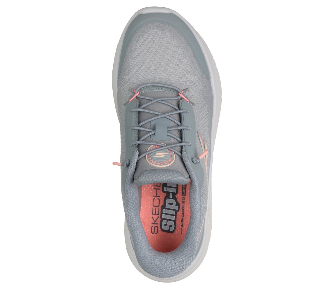 GO WALK MAX CUSHIONING HYPER, GRAY/PINK