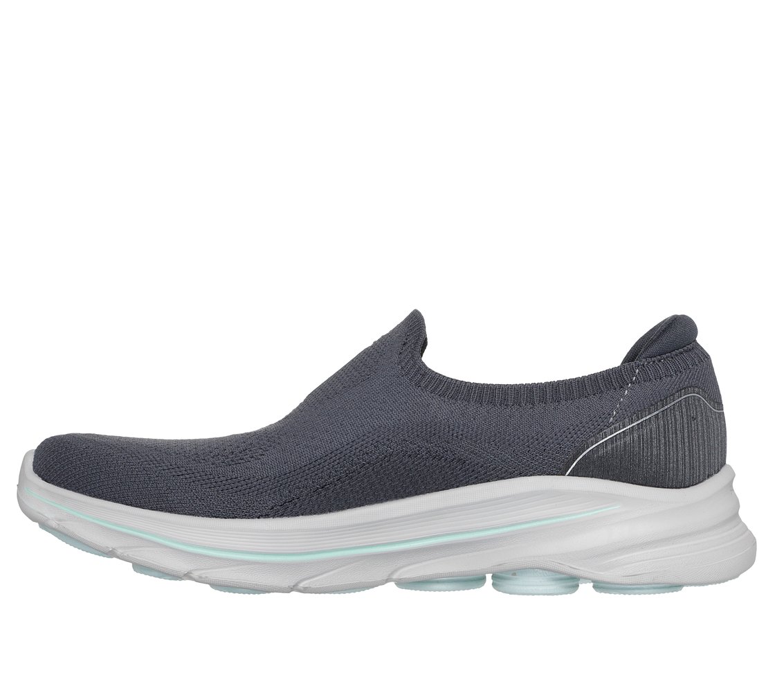 GO WALK 8 - ALEENA, CHAR/TURQ Footwear Left View