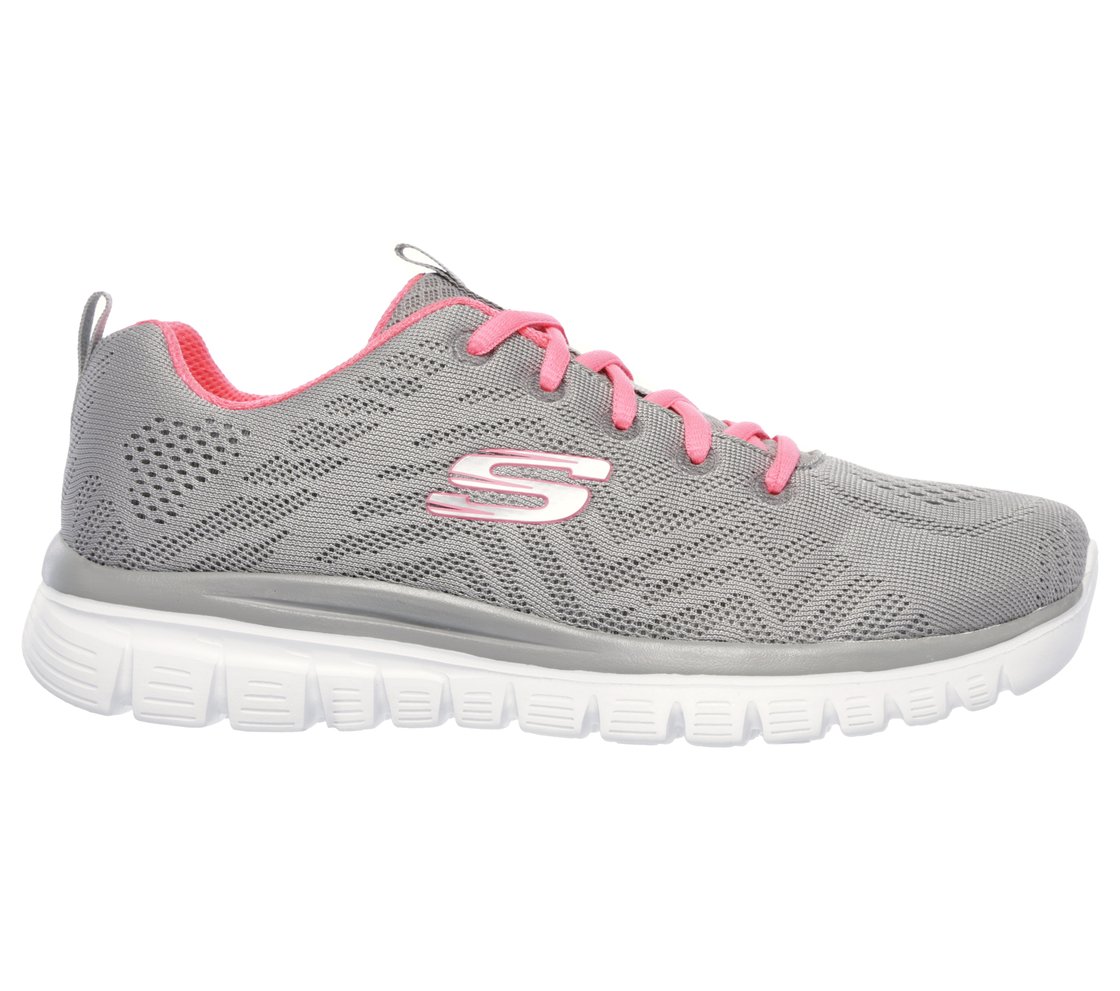 GRACEFUL-GET CONNECTED, GREY/CORAL Footwear Right View