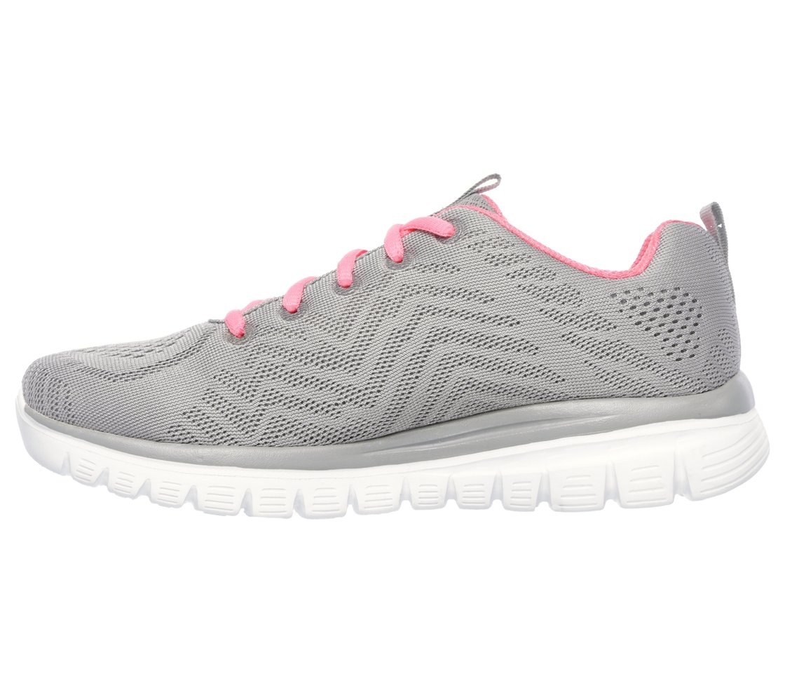GRACEFUL-GET CONNECTED, GREY/CORAL Footwear Left View