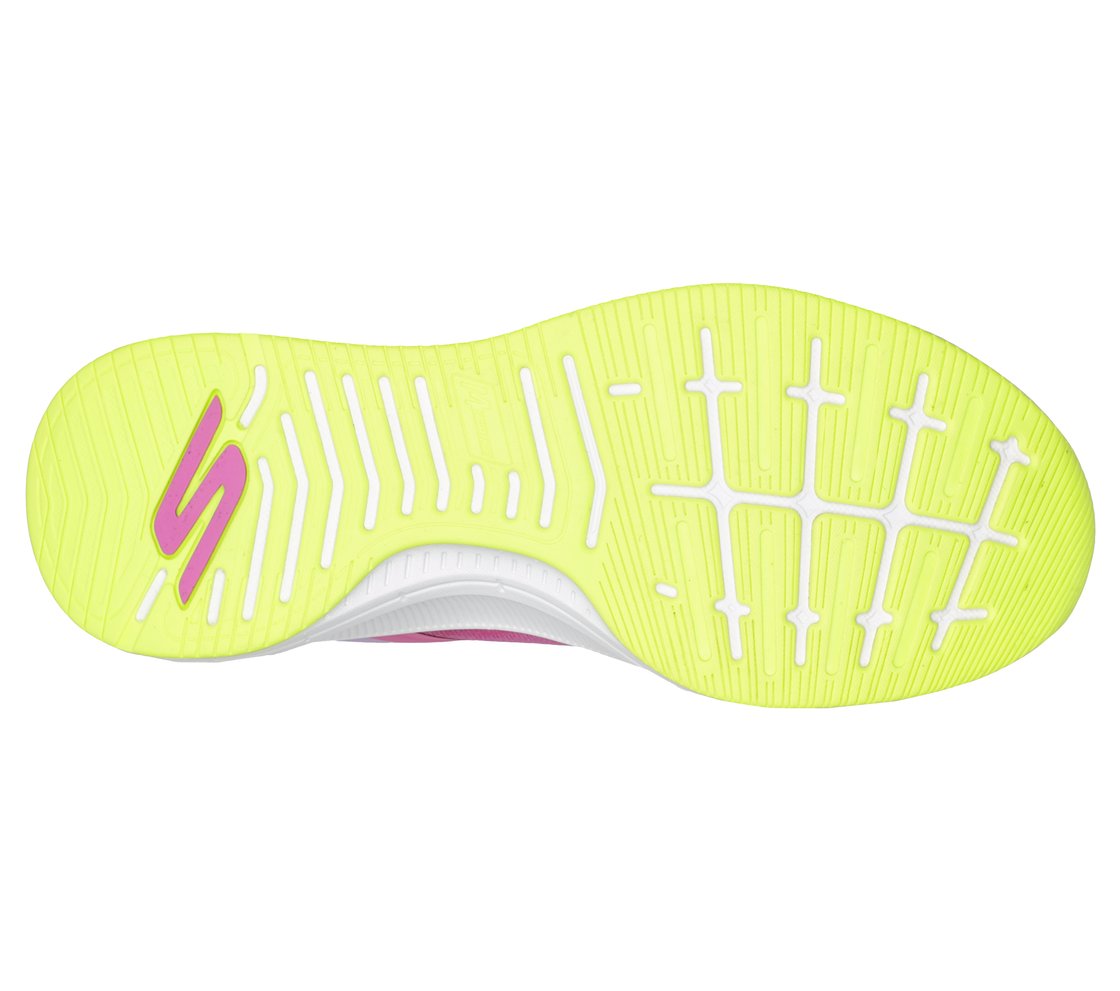 GO RUN PULSE - OPERATE, HOT PINK Footwear Bottom View