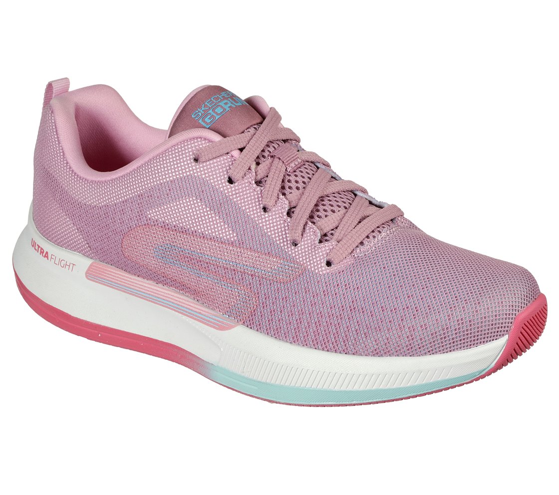 GO RUN PULSE-GET MOVING, MAUVE/MULTI Footwear Lateral View