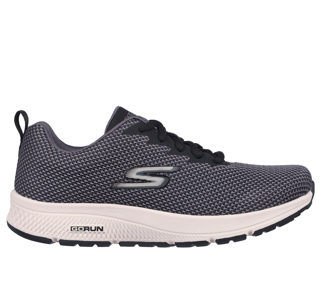 GO RUN CONSISTENT, BLACK/MAUVE Footwear Lateral View