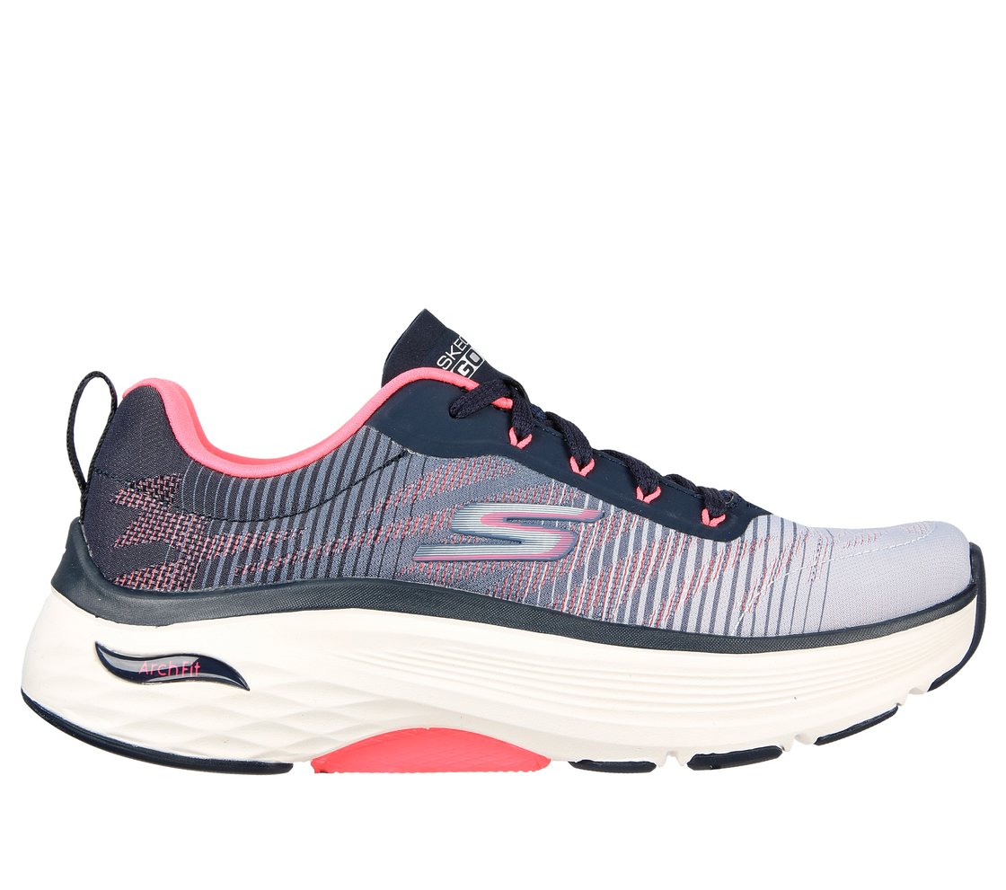 MAX CUSHIONING ARCH FIT - DEL, NAVY/PINK Footwear Lateral View