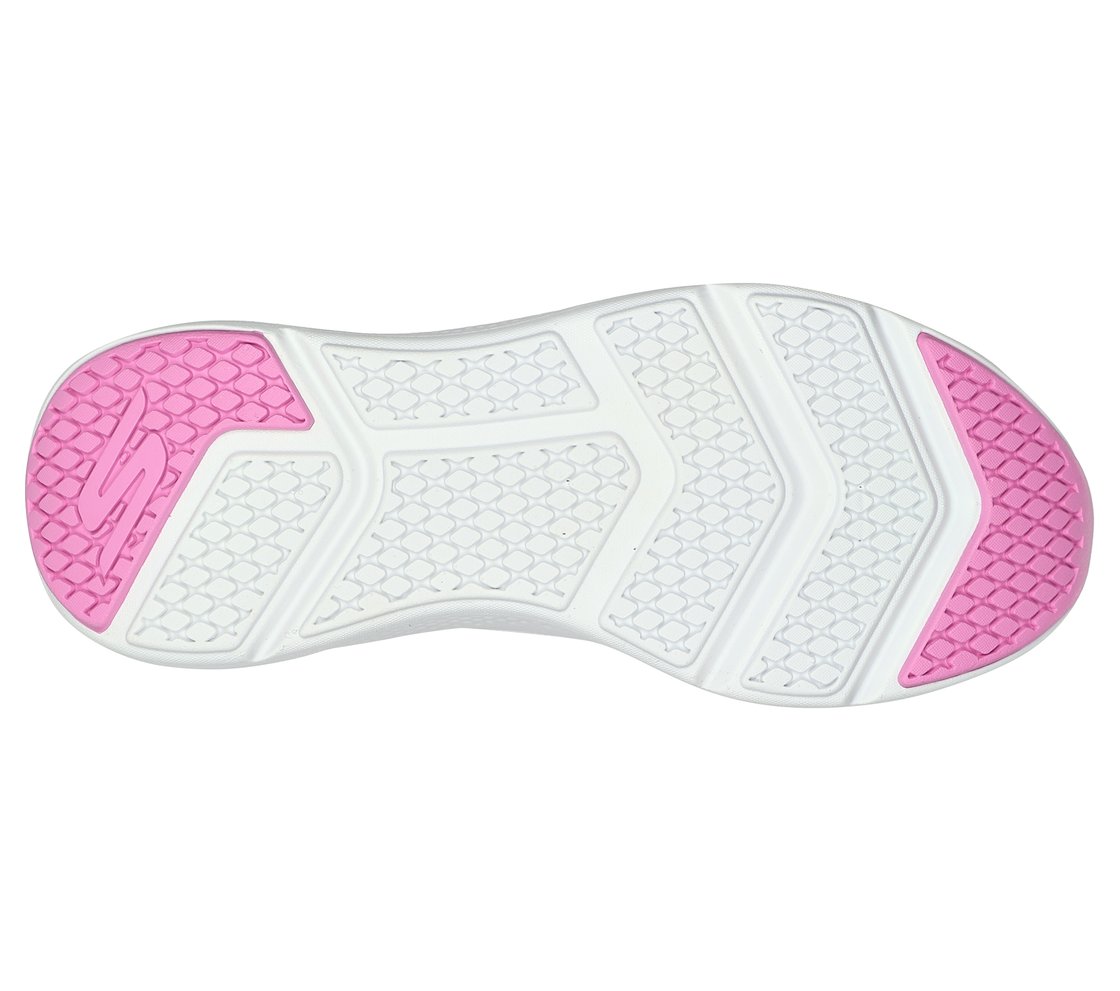 GO RUN ELEVATE - HOT STREAK, WHITE/PINK Footwear Bottom View
